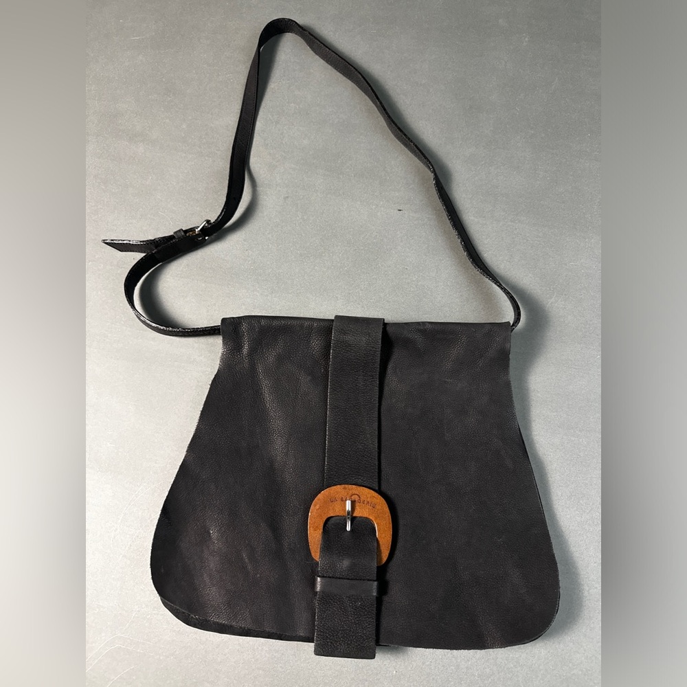 La Bagagerie Black Soft Leather Crossbody Bag